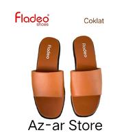 Gambar Sandal wanita Selop polos Fladeo sendal cewek simpel  Karet Shoes - hitam, 37 dari Az-Ar Store undefined 3 Tokopedia