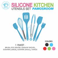 Gambar Pamosroom Silicone Kitchen Baking Props Kitchen Utensil Set 6 Pcs ORIGINAL BPA FREE Food Grade - Pink dari pamosroom undefined 3 Tokopedia