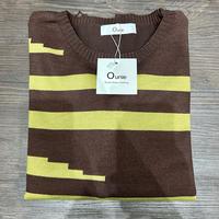Gambar SA [ OUNIE SALUR ZIGZAG ] atasan wanita soft knit || bahan tebal || knittewer premium bangkok || baju atasan wanita fashion tangan panjang || size reguler | Sweater  Motif Garis - BW salur dari Shereen allea collection undefined 5 Tokopedia