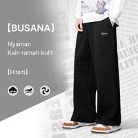 Gambar Celana gombrong pria Celana y2k motif Celana pria korean style Hitam Putih Abu-abu Gaya yang sama untuk pria dan wanita Ramah kulit dan bernapas Celana casual pria Celana joger Baggy pants Katun Nyaman baggy  pants Panjang Loose pants  y2k Keren - Celana Hitam, ️M(45-55kg) dari Pria Trendi ZZ undefined 4 Tokopedia