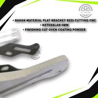 Gambar Footstep Underbone Satria Fu 150 Sonic 150r Jupiter Mx Old New Injeksi maupun Karburator dengan Jalu Bahan Full Dural Dan Plat Bracket Besi - Motorcycle, Baut - FULLSET SILVER dari AFZ RACING undefined 3 Tokopedia