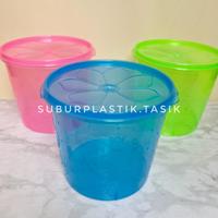 Gambar [5 Pcs] Toples 5 LITER Alexish Peyele & Elandra Rulia  Toples Makanan Kerupuk Serbaguna Plastik BPA Free Tutup Rapat Biru Hijau Pink - Alexish 5 Liter, 3 pcs dari Subur Plastik undefined 5 Tokopedia