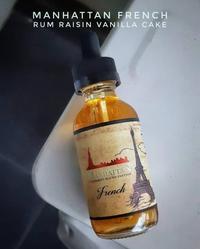 Gambar Manhattan French 0/3/6/9/12/18/24MG DTL - MTL Vanilla Rum Raisin Cake - 3MG dari Toko Grosir 88 undefined 2 Tokopedia