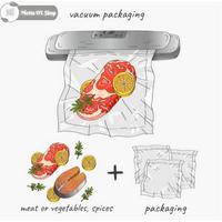 Gambar PLASTIK VAKUM MAKANAN POLOS 9x13 cm - Vacuum Bag POLOS - 100PCS/PAK dari Metta OL Shop undefined 3 Tokopedia