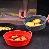 Gambar Silicon Air Fryer Pot Medium Kualitas Premium Tebal Anti Lengket - Abu-abu dari Xenarastore undefined 4 Tokopedia
