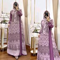 Gambar Citra Pakis Fashion - KALELA Set Hijab Wanita Ceruty Premium Gamis Motif Kekinian Free Hijab - Kalela Navy, LD 110 cm dari CITRA PAKIS FASHION_NEW undefined 4 Tokopedia