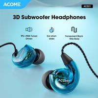 Gambar 【BISA COD】ACOME Bundling Hemat T8 Headset Wireless Earphone TWS Gaming Bluetooth 5.3 IPX5 Waterproof Latensi Rendah 60ms + 3D Subwoofers Powerfull Bass Transparent Black Wire Body ACE01 Earphones - Garansi Resmi 1 Tahun dari Acome Indonesia undefined 5 Tokopedia
