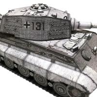 Gambar DIY Papercraft Lembar kertas pola Kendaraan Militer Tank King Tiger II dari dearbestshop undefined 2 Tokopedia