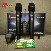 Gambar Mic Wareless MWM02 Profesional Microphone Wareless MWM02 dari Red Musik Bali undefined 1 Tokopedia