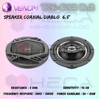 Gambar Venom Diablo VX 603 D.2 6.5" inch Speaker Coaxial Pintu Mobil VX603D2 Audio dari High End Car Audio HECA undefined 1 Tokopedia