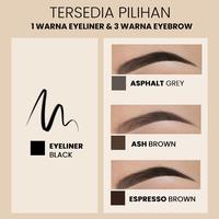 Gambar Lumecolors Eyeconic Duo Liner And Brow 2 In 1 Original Pensil Alis Dan Eyeliner Praktis Tahan Lama - ASH BROWN dari lumecolors jogja undefined 5 Tokopedia