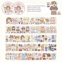 Gambar stroberi lunak 5m/roll sticker Karakter gadis permainan kartun lucu berdandan handstand kolase bahan dekorasi DIY cincin Panjang dari Stroberilembutcell undefined 2 Tokopedia