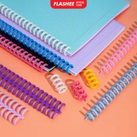 Gambar Flashee Ring Binder DIY Spiral Binder Strip Loose Leaf Binding Strip Stationery - Transparan dari Flashee undefined 1 Tokopedia