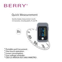 Gambar BERRY OLED Finger Oximeter Blood Oxygen Spo2 Pulse Oximeter PR Fingertip Portable Oximeters Saturation Meter Heart Rate Monitor dari Xcad undefined 4 Tokopedia