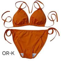 Gambar BI65 Bikini segitiga ikat elastis lembut Bra  ada spon bisa dilepas pasang - Biru Muda H dari Mc888dalung undefined 5 Tokopedia