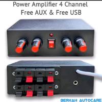 Gambar Berkah Autocare Power Amplifier Mini 4 Channel 5 Volt Dengan Gratis AUX & USB dari Berkah AutoCare undefined 1 Tokopedia