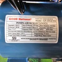 Gambar GOOD NATIONAL POMPA AIR OTOMATIS SUMUR DANGKAL 9 METER WATER PUMP RUMAH TANGGA GP-125 AUTO GP 125 dari Kmm Teknik undefined 2 Tokopedia