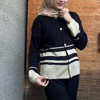 Gambar Cardigan Rajut Halus Gemma Crop - Basic Hitam Putih untuk Wanita - Knitwear - HItam dari magrastore_NEW undefined 3 Tokopedia