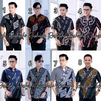 Gambar HINATA Baju tenun cowok atasan tenun pria motif etnik model silang kimono baju formal casual kekinian kombinasi katun V-Neck waran hitam navy Polos - no 1, M dari Rashashi undefined 1 Tokopedia