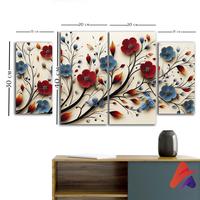 Gambar APOLITO HIASAN DINDING BUNGA ABSTRAK SET ISI 4 DEKORASI RUMAH AESTETIK FLOWERS KAMAR Hiasan Dinding LUKISAN ESTETIK POSTER JUMBO - SET143 dari Apolito undefined 5 Tokopedia