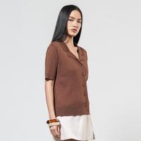 Gambar This Is April Baju Atasan Wanita Terbaru Rajut Knitwear Lengan Pendek Yorin Cardigan Brown 60013800 - Brown 60013800 dari This Is April undefined 5 Tokopedia