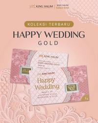 Gambar (NEW) LOGAM MULIA EMAS KING HALIM - HAPPY WEDDING - 1gr dari Amalagoldshop undefined 1 Tokopedia