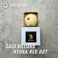 Gambar Bola Putih Gaco Hydra Red & Black Dot Original | BOLA GACO TITIK MERAH & HITAM BOLA 9FT BOLA PUTIH GACO MEJA BILLIARD 9 FEET - Merah dari Vania Billiard undefined 2 Tokopedia