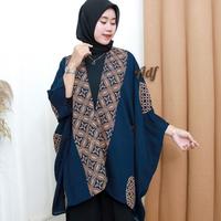 Gambar OUTER BATIK BRIDESSMAID CARDIGAN BATWING OUTFIT KONDANGAN - OMBAK MAROON, Allsize dari ALDAFA BATIK undefined 4 Tokopedia