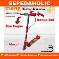 Gambar Scooter Anak EXOTIC ET ST 2020 Rem Tangan Skuter Manual - Biru dari Sepedaholic undefined 5 Tokopedia