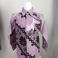 Gambar Batik couple ayah dan anak bahan katun premium ping muda/baby pink  COD - ayah S dari batik widjaya undefined 5 Tokopedia