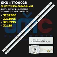 Gambar Backlight TV for 32 Inch 32S2900 32L3965 32L5995 32L59 JL.D32051330-003AS-M.V02 dari JMC ELEKTRONIK undefined 1 Tokopedia