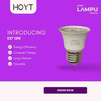 Gambar HOYT Lampu E27 12watt led 220V IP20 12W - 3000k dari Pusat Lampu Jakarta undefined 1 Tokopedia
