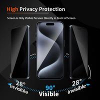 Gambar AVAGEAR MAGIC SUPERFIT Privacy/Clear HD Glossy Tempered Glass Anti-Spy Untuk iPhone X XS XR 11 12 Mini 13 14+ 15 16 Pro Max Dengan Lubang Kamera & Pelindung Speaker Anti Debu 9H Tahan Air Privasi Protector 120 Hz Sensitivitas Full Cover Mudah Pasang - Anti-Spy (Privacy Glossy), X/XS (Sama) dari AvaGear Indonesia undefined 3 Tokopedia