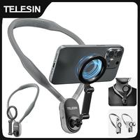 Gambar TELESIN Penyangga Leher Magnetik Gantung Hanging Magnetic Neck Holder untuk Dudukan Ponsel Pintar Smartphone Mount Bracket dengan Tali & Cincin Logam Kompatibel dengan iPhone/Smartphone Android with Strap & Metal Ring For Phone Magsafe Case - phone 1.0 dari Camera Connect_NEW undefined 1 Tokopedia