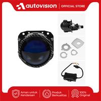 Gambar Headlamp Motor BiLED/Projector 2.5" MONSTER ND 45W BiLED Blue Lens FCO 6000K/3-Colors - RED DE - 6000K dari Autovision_NEW undefined 5 Tokopedia