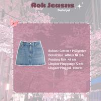 Gambar Setelan Sanghai { Kemeja Oversize Putih + Rok Jeans Pendek Biru Muda + Tanktop Putih } | OOTD Korean Style | One Set Fashion Wanita Atasan - Full Set dari mamiseller undefined 4 Tokopedia