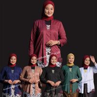 Gambar Kebaya Kutubaru Polos Katun Toyobo Premium - Lingkar Dada 94-120cm, Lingkar Panggul 108-140cm - Baju, Atasan Kain Panjang - Maroon, L dari kembangmekar.id undefined 1 Tokopedia