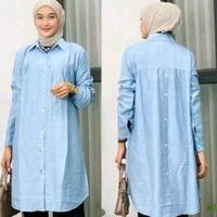 Gambar Paket Hemat isi 4 Pcs Tunik Crinkle Airflow Paket Hemat Long Tunik Wanita Kancing Belakang Tunic  Muslim Panjang Tebal Nyaman Atasan Kerah Oversize Basic - Tunik Crinkle, Random 3 PCS dari 3 Putri Collection_NEW undefined 3 Tokopedia