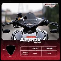 Gambar DOCILWORKS - VISOR WINDSHIELD AEROX Model V3 - Hitam pekat dari Docilworks Windshield undefined 3 Tokopedia