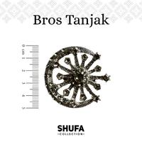 Gambar Bros Tanjak Melayu Premium Kristal Bulan Bintang Dada Mewah - Silver dari Shufa Collection undefined 1 Tokopedia