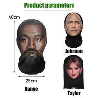 Gambar 3D Topeng Prank Halloween Masker Wajah Human Mask Full Face Cosplay Kanye Taylor Johnson Untuk Alat Peraga Prom Pertukaran Karakter - Kanye dari jimbarwana undefined 2 Tokopedia