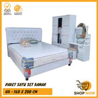 Gambar Paket satu set kamar furnitur paket springbed divan lemari meja rias set kamar paket seserahan furnitur paket pernikahan furnitur dari Anthraxx undefined 1 Tokopedia