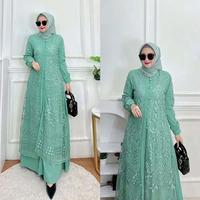 Gambar SABRINA DRESS BRUKAT JUMBO M L XL XXL 3XL 4XL LD 120 Bahan Adem Gamis Kondangan Atau Lebaran 2026 Simple Elegan Mewah BISA COD - Putih, M dari ElmiraStore02 undefined 4 Tokopedia