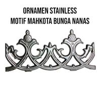 Gambar ORNAMEN STAINLESS PAGAR MOTIF BUNGA MAHKOTA NANAS 27CM dari TOKOSTAINLESSJMS undefined 1 Tokopedia