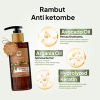 Gambar Syuga Shampoo Argan (Anti Ketombe) 250ml - Sampo Non-SLS dengan Keratin untuk Mencegah Rambut Berketombe, Rambut Bercabang, Rambut Berminyak dan Lepek dengan 8x Active Moisturizer Tanpa Membuat Rambut Kering dan Keset dari SYUGA undefined 4 Tokopedia