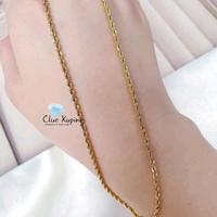 Gambar Clue Xuping - Aksesoris Kalung Tambang 60cm Stainless Wanita N14092206 Gold Perhiasan Titanium kalung tambang titanium Elegan - -, - dari Clue Xuping undefined 3 Tokopedia