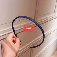 Gambar milanberry MATT HEADBAND BANDO KOREA POLOS DOFF WANITA PRIA OLAHRAGA - navy dari milanberry undefined 2 Tokopedia