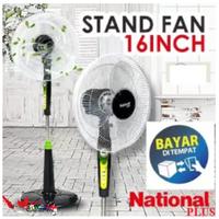 Gambar STAND FAN NATIONAL PLUS kipas angin berdiri 16 inch - Acak dari WahanaKaryaStore undefined 3 Tokopedia