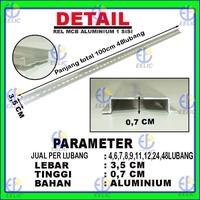 Gambar EELIC RMA-8 LUBANG Rel MCB Aluminium sebagai dudukan untuk MCB, Terminal blok, dan alat listrik lainnya dari EELIC_NEW undefined 3 Tokopedia
