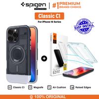 Gambar Case For iPhone 16 Series Pro Max Plus Spigen Classic C1 MagSafe MagFit Anti Shock Crack Hybrid Casing - Tangerine, 16 Pro Max dari Spigen Indonesia undefined 1 Tokopedia